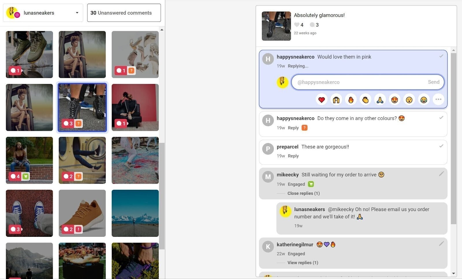 Buffer's user interface