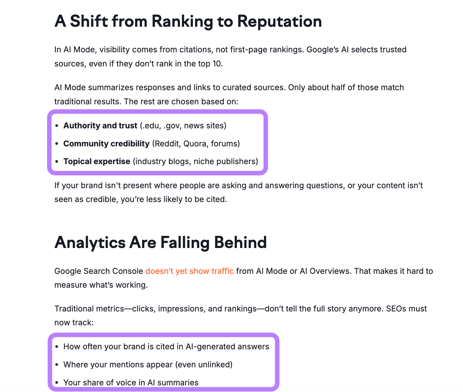 Example of structuring content for LLMs