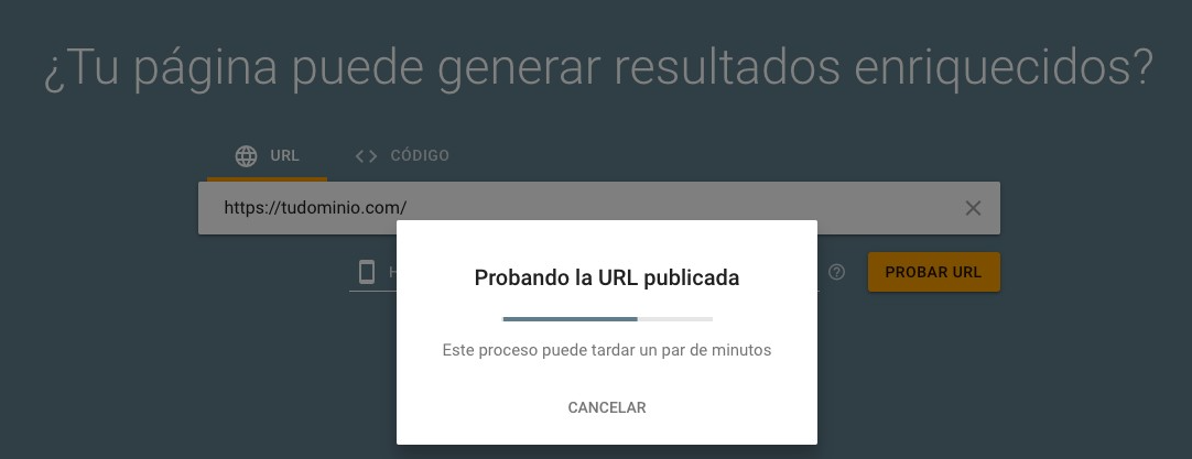 Prueba de Rich Snippets de Google