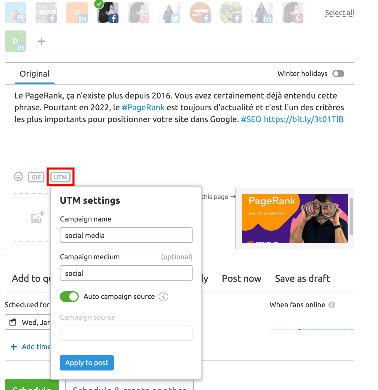 Semrush Social Media Poster