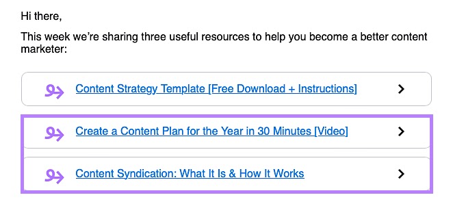 Semrush's further resources for understanding what a content syndication is