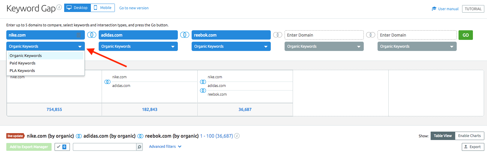 キーワードギャップ image 1