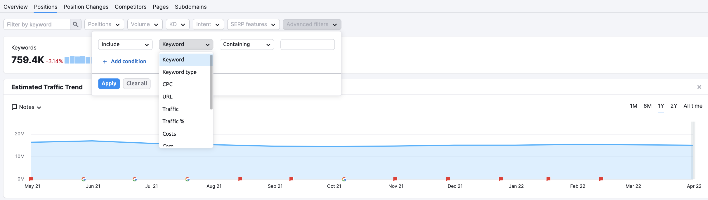オーガニック検索分析 - 順位レポート image 13