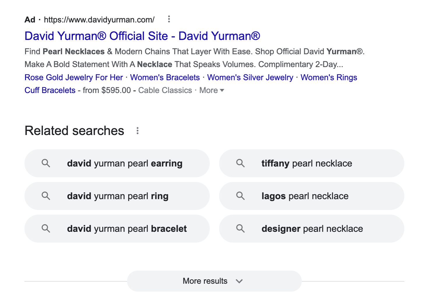 What Google Ads look like at the bottom of a SERP page