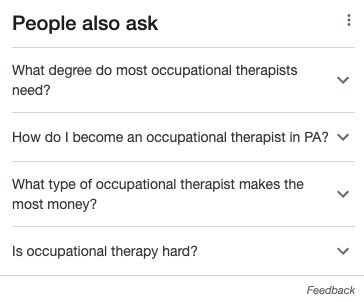 People Also Ask on a mobile SERP