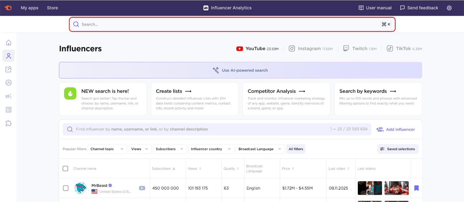 Influencer Analytics image 1